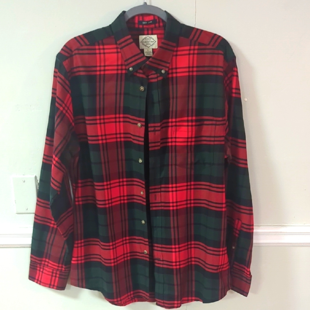Classic Red and Green Plaid Shirt
